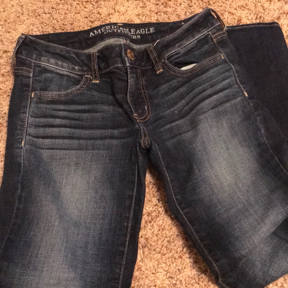 AEO darkwash jeggings